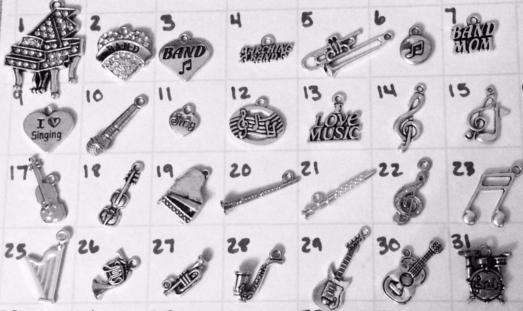 Add A Music Instrument Charm Listing for Jules Obsession Expandable Bracelets