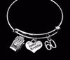 Happy 60th Birthday Gift for Women Expandable Charm Bracelets Adjustable Bangle One Size Fits All Gift