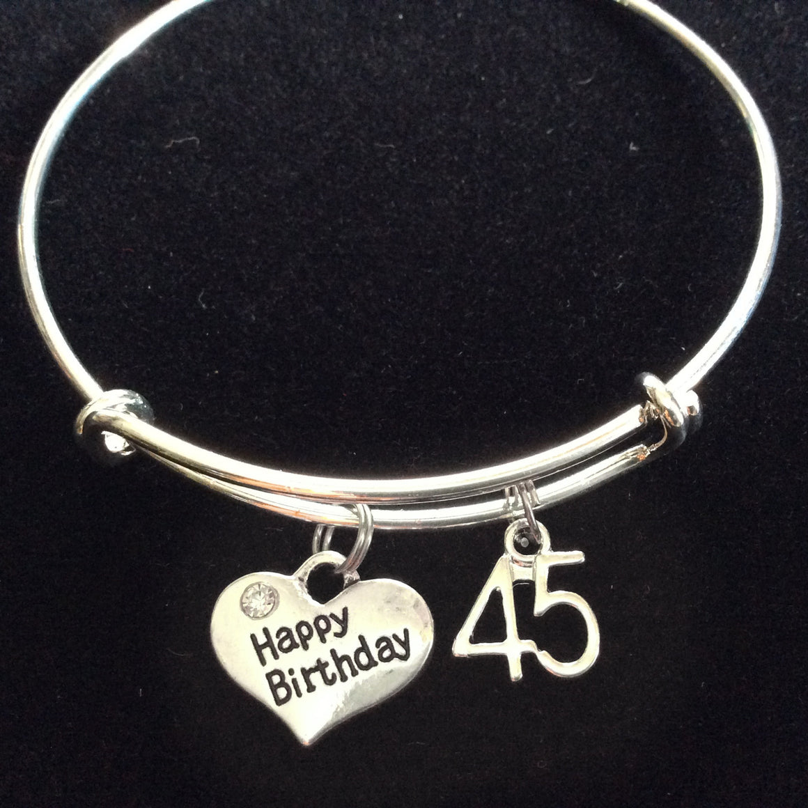Happy 15th Birthday Expandable Charm Bracelet