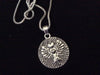 Guardian Angel Prayer Silver Stamped Silver Charm Pendant Necklace