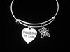 Daughter In Law Charm Bangle Adjustable Expandable Meaningful One Size Fits all Daughter in Law Gift