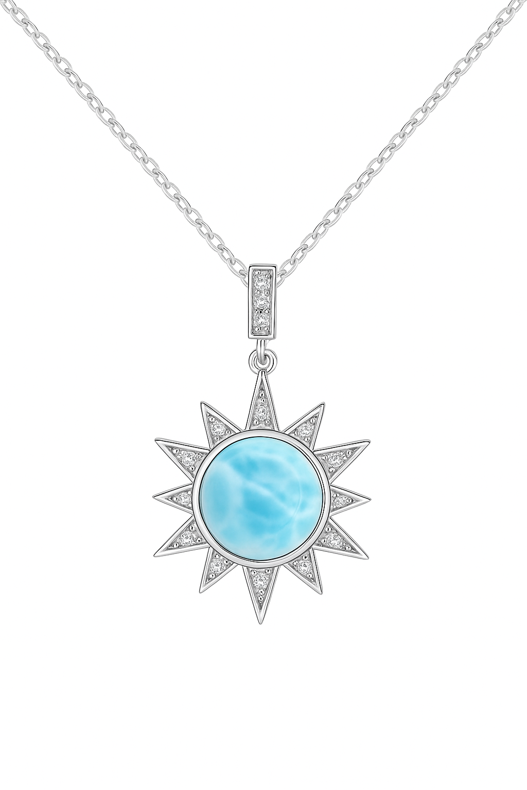 Sunshine Larimar Necklace