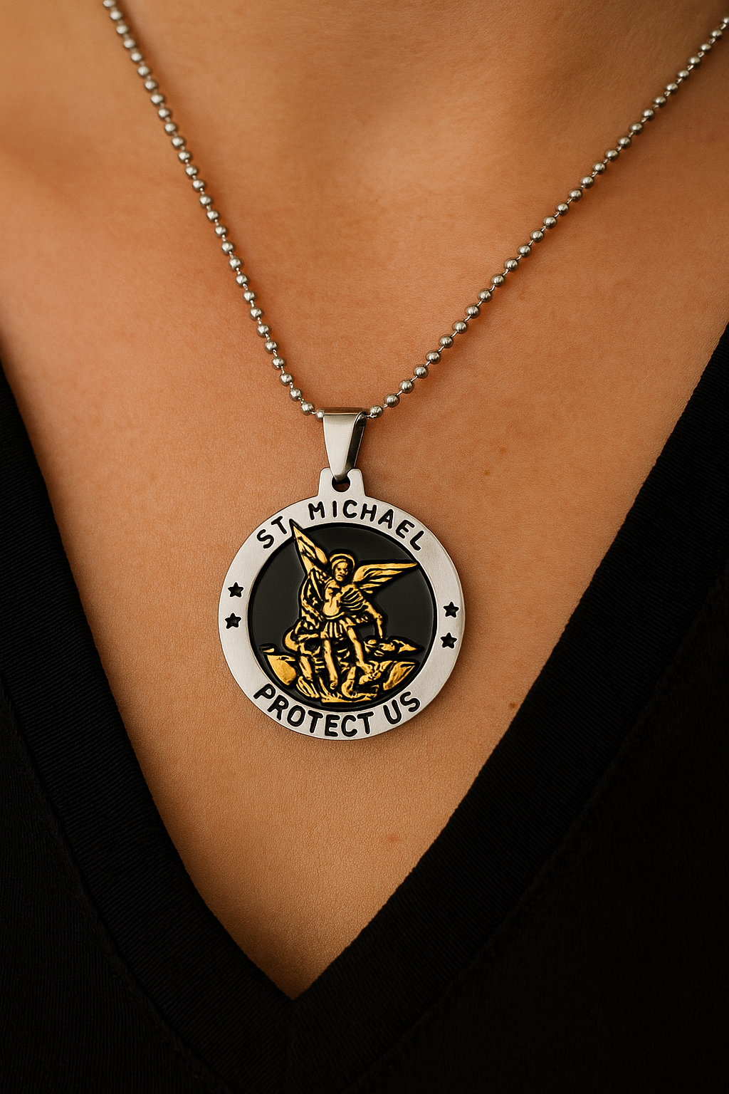 St. Michael pendant necklace