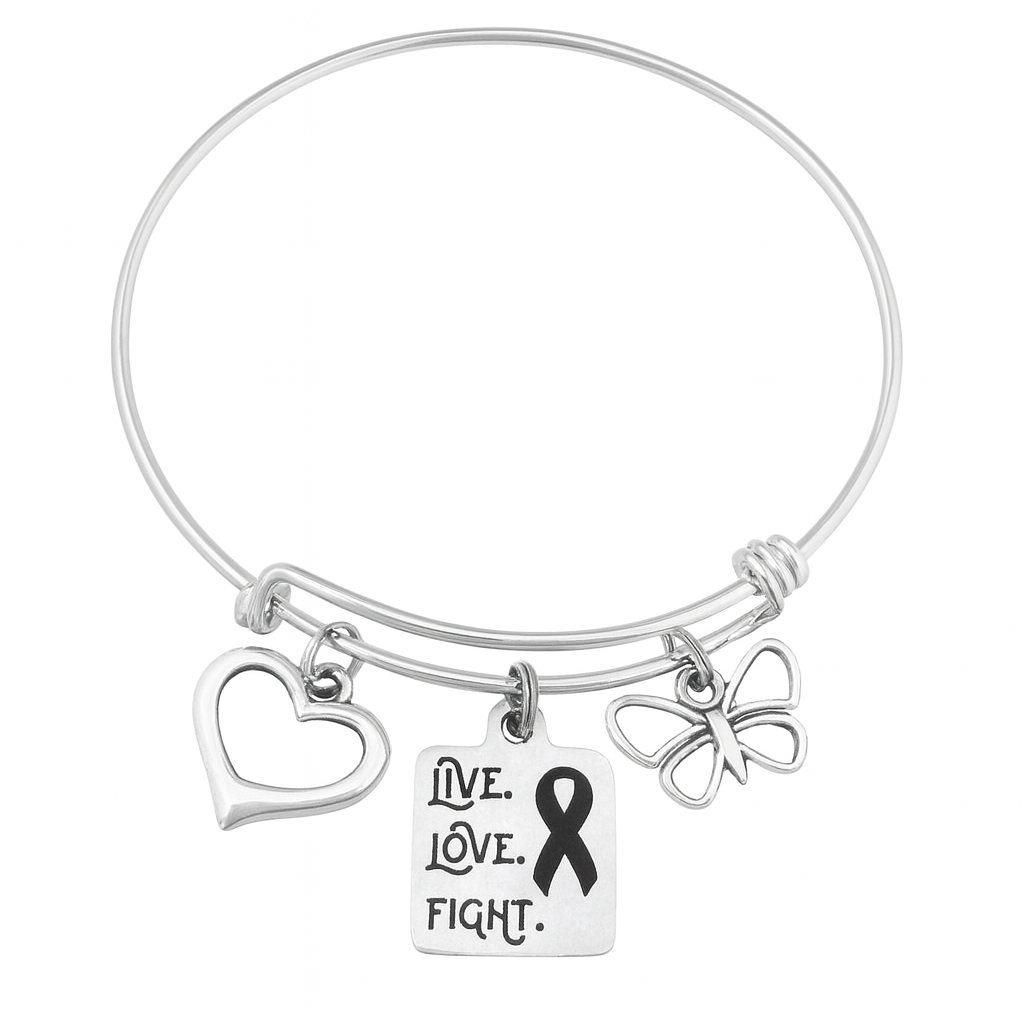 Live Love Fight Awareness Bracelet and Ribbon Charms