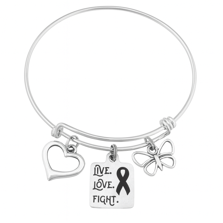 Live Love Fight Awareness Bracelet and Ribbon Charms