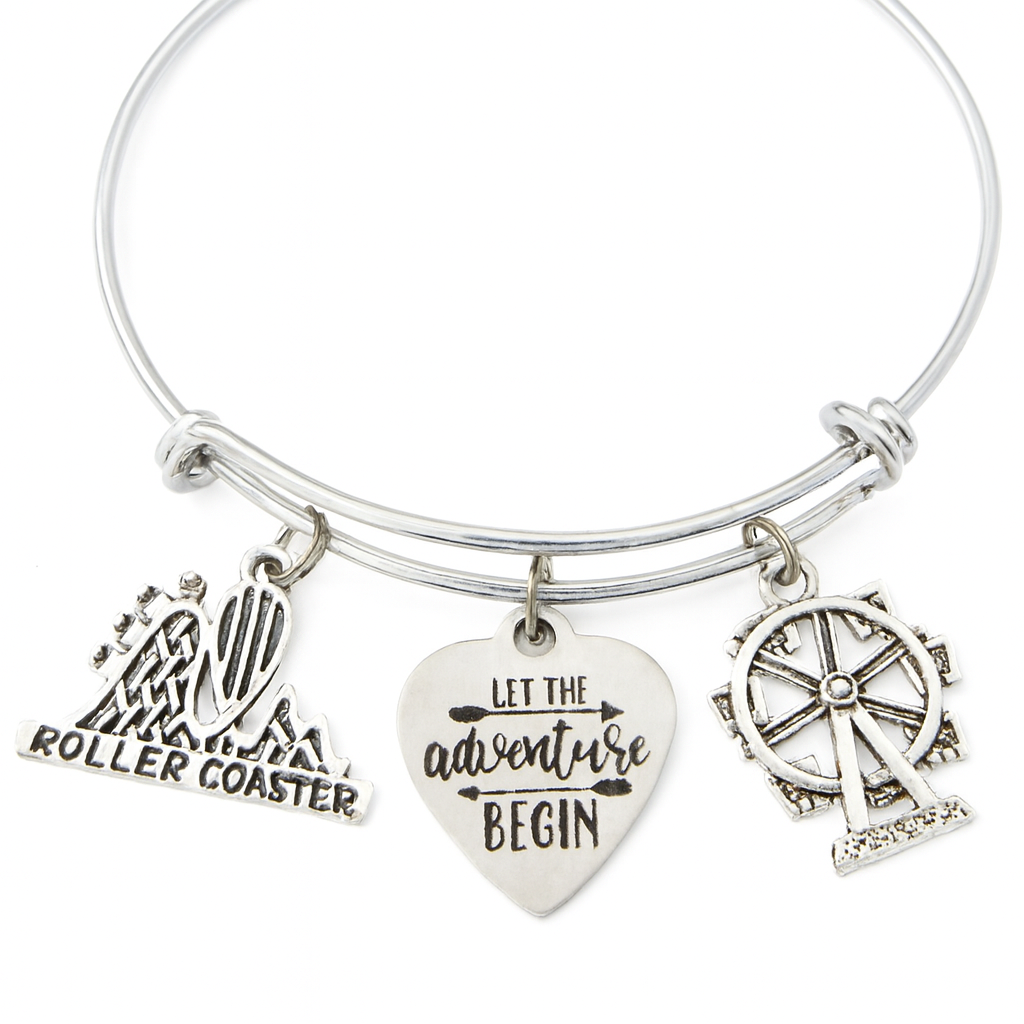 Adventure Charm Bracelet – Roller Coaster & Ferris Wheel