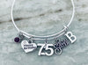 Special Sister 75th Birthday Charm Bracelet for Sisters 75th Birthday Gift Personalized Jewelry