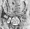 Good Friends and Good Books Both Fill your Heart with Joy Expandable Silver Charm Bracelet Adjustable Bangle Trendy Gift