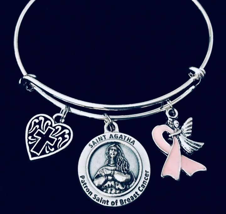 Saint Agatha Medal Jewelry Patron Saint Of Breast Cancer