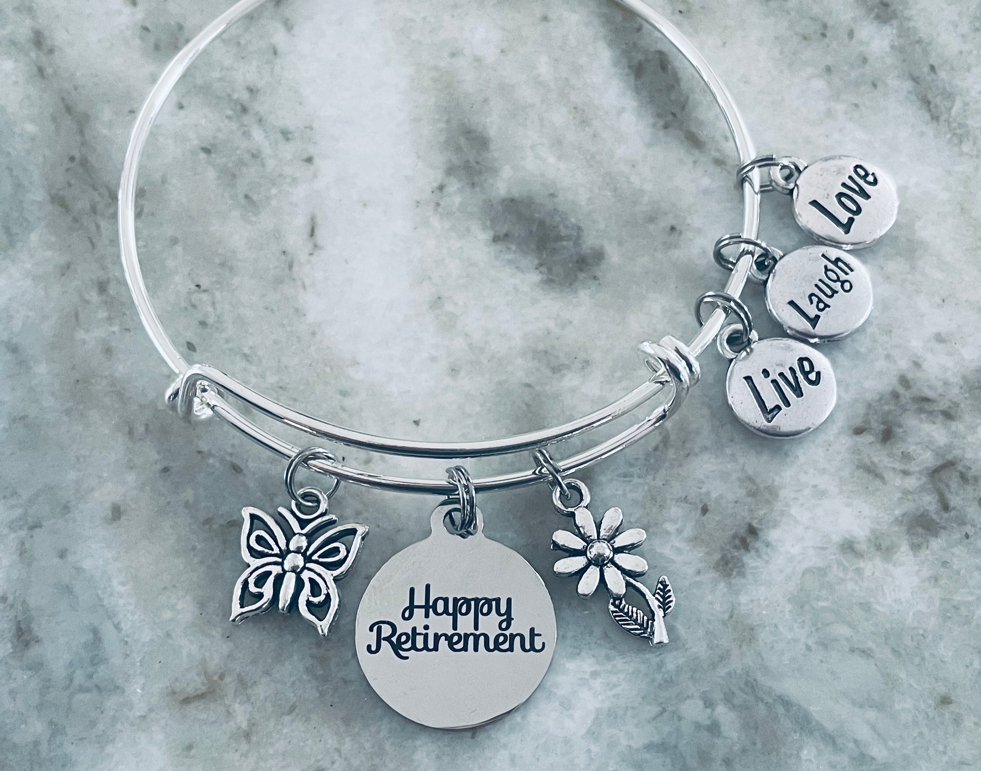 Happy Retirement Charm Bracelet 