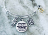 Good Friends are Like Stars, you dont always see them but you know they are there Charm Bracelet
