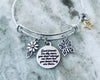 Good Friends Are Like Stars Always There Expandable Charm Bracelet Adjustable Silver Bangle Trendy One Size Fits All Gift BFF Jewelry