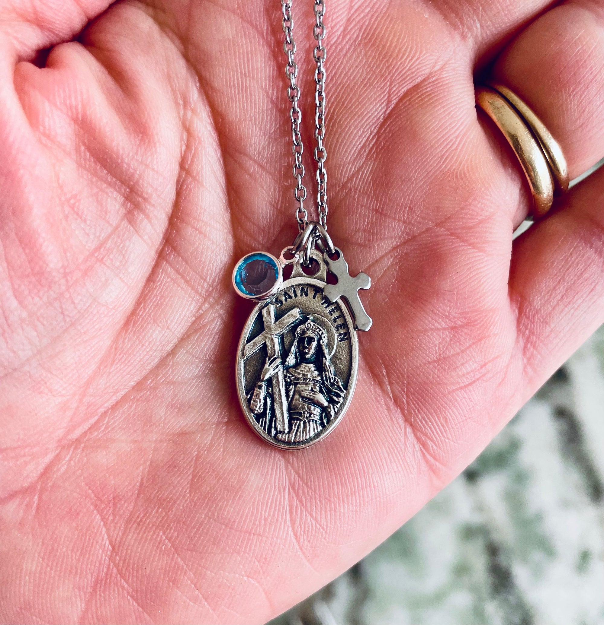 Personalized Saint Helen jewelry for divorce or relationship healing