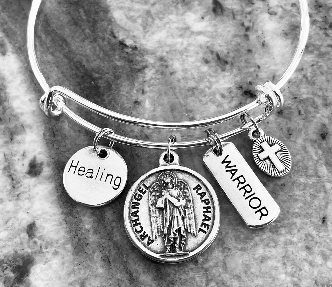 Saint Raphael Healing Bracelet Prayer Warrior Charm Bracelet