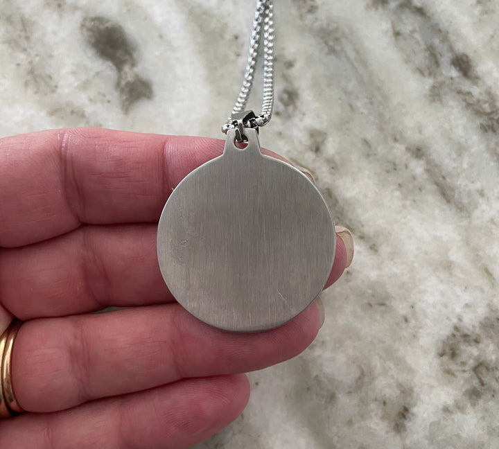 Silver Saint Michael pendant 