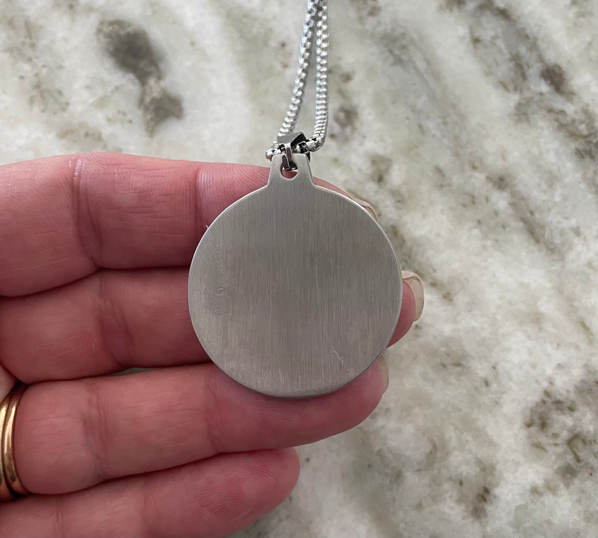 Silver Saint Michael pendant 