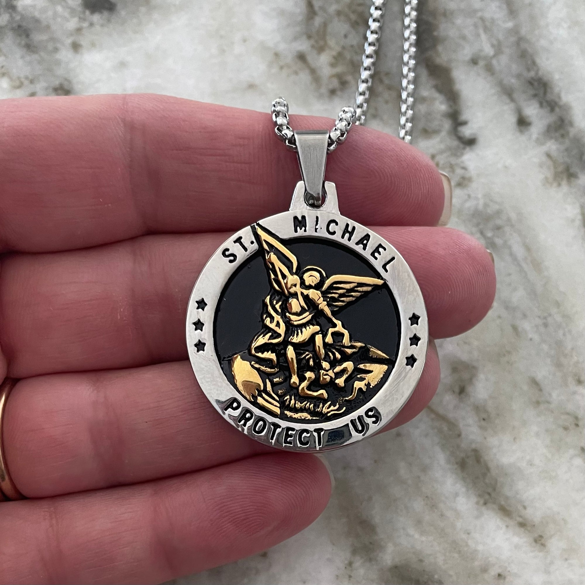 St. Michael pendant for men