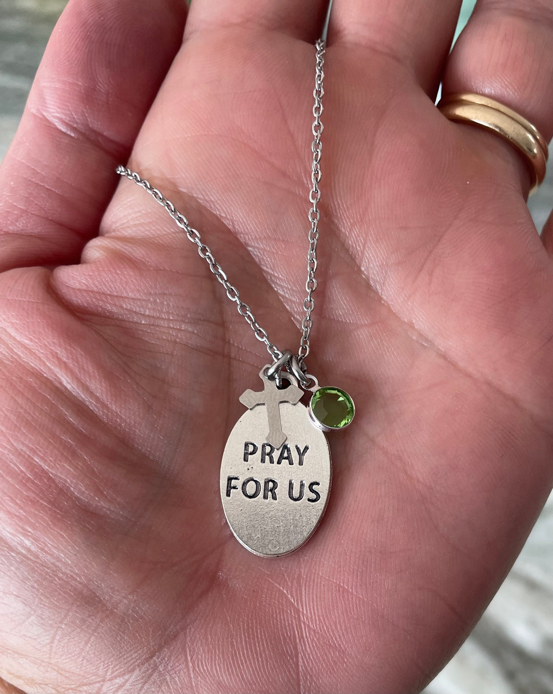 Archangel Raphael Necklace – Silver Oxidized Medal Healing Saint Raphael Saint of Travel – Catholic Gift