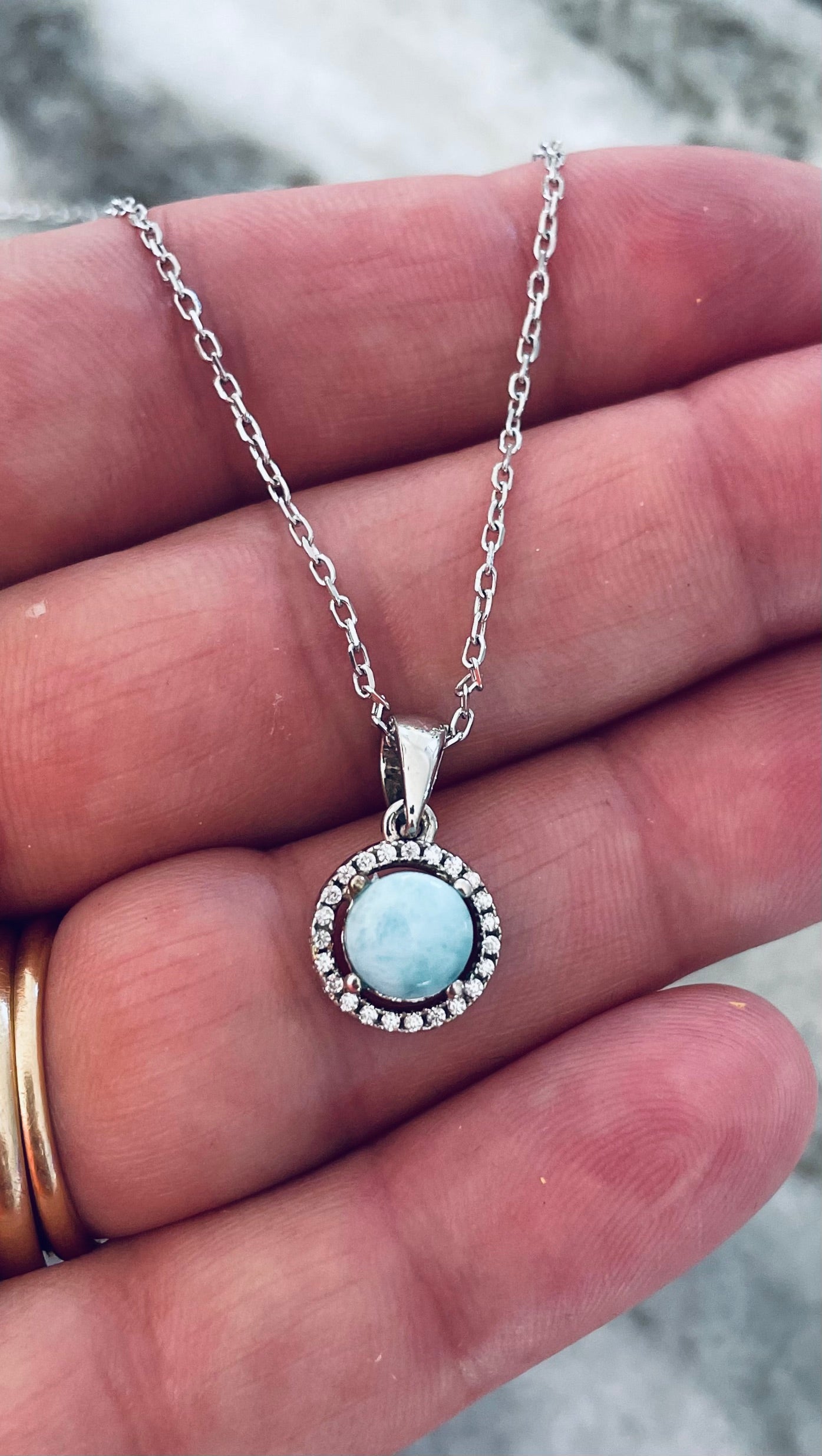 Larimar Necklace