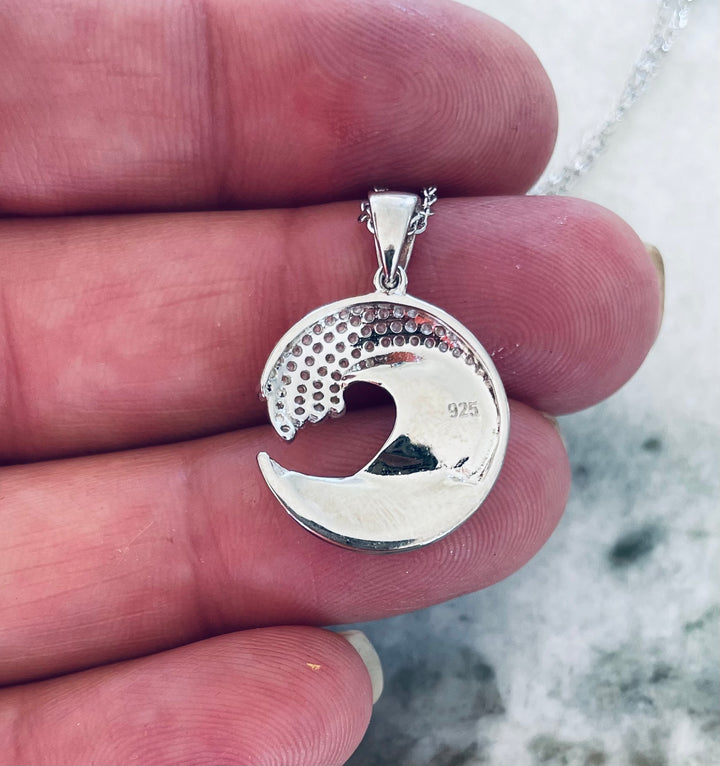 Larimar Wave Necklace 