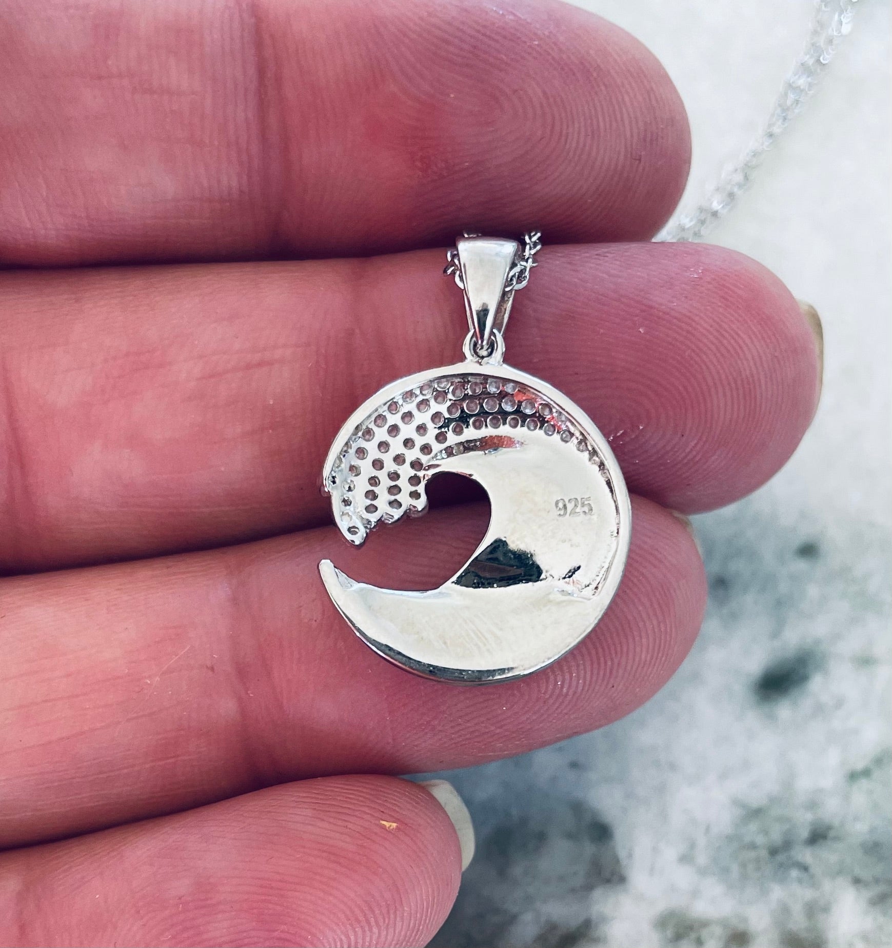 Larimar Wave Necklace 