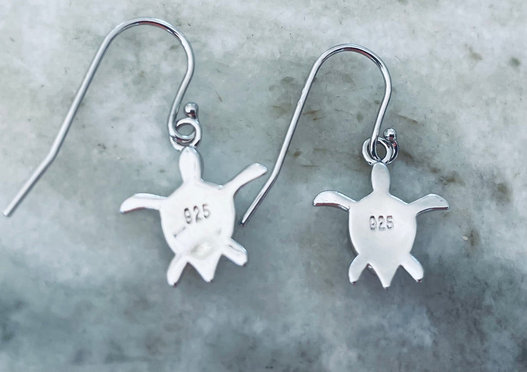 Larimar Turtle Earrings