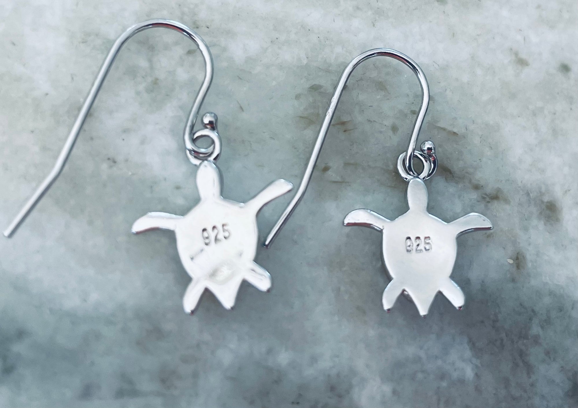 Larimar Turtle Earrings