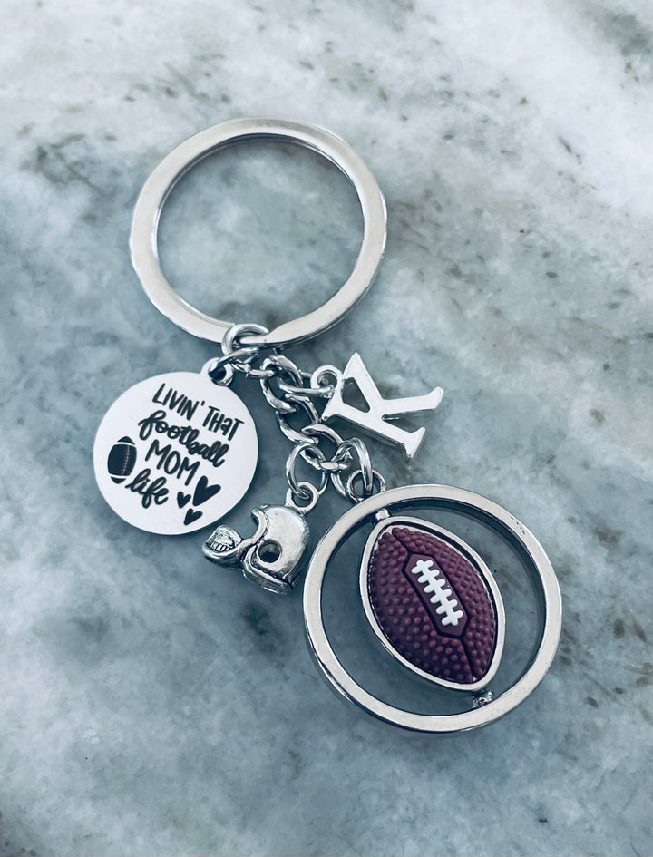 Football Mom Keychain – Personalized