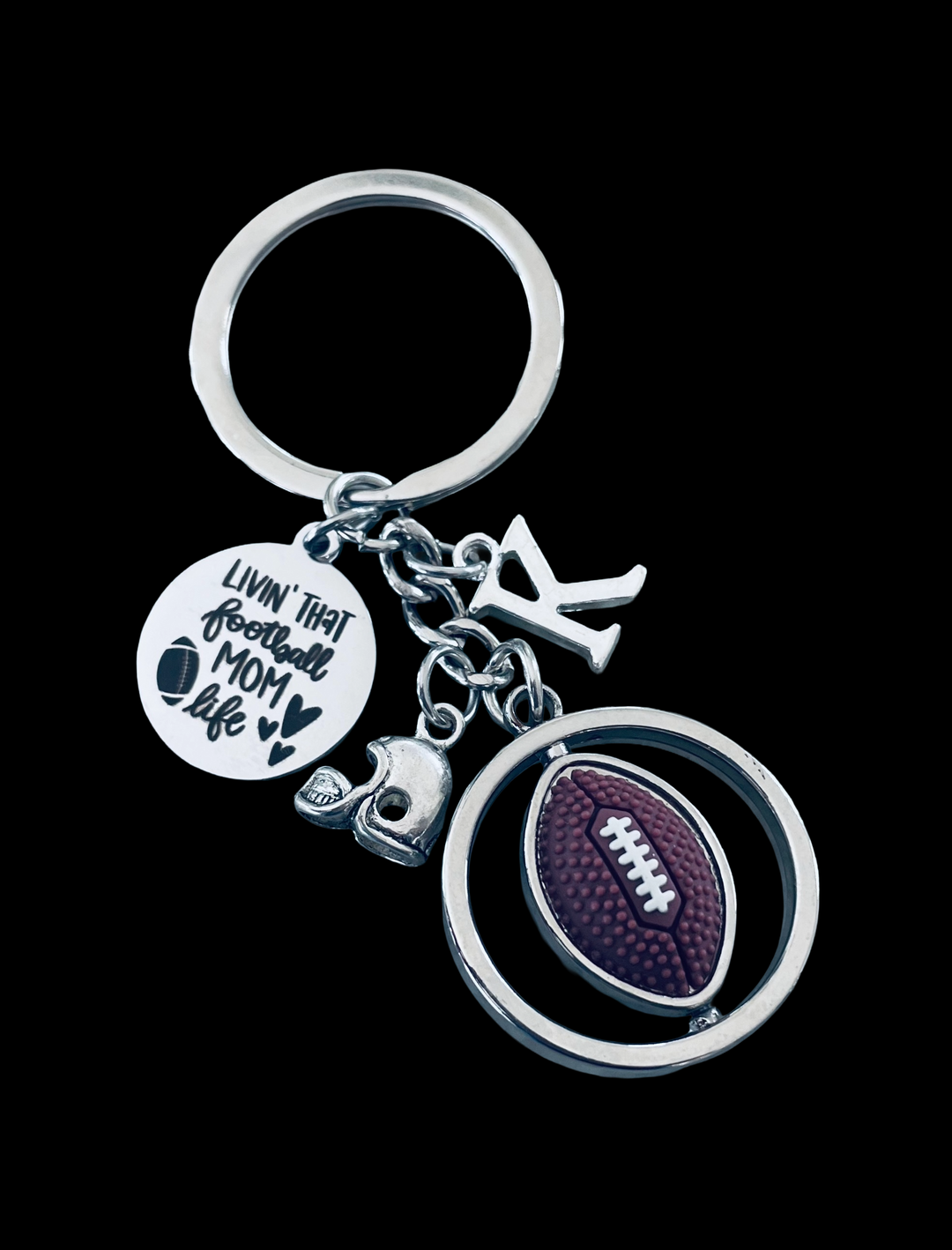 Football Mom Keychain – Personalized