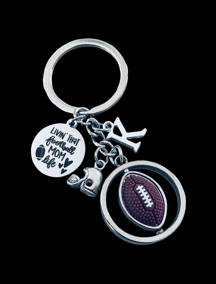 Football Mom Keychain – Personalized