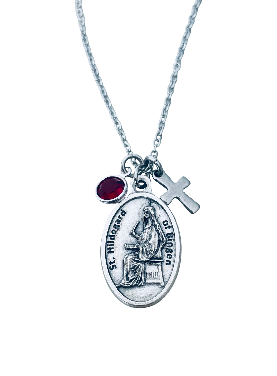 St. Hildegard of Bingen Necklace | Catholic Saint Medal Jewelry