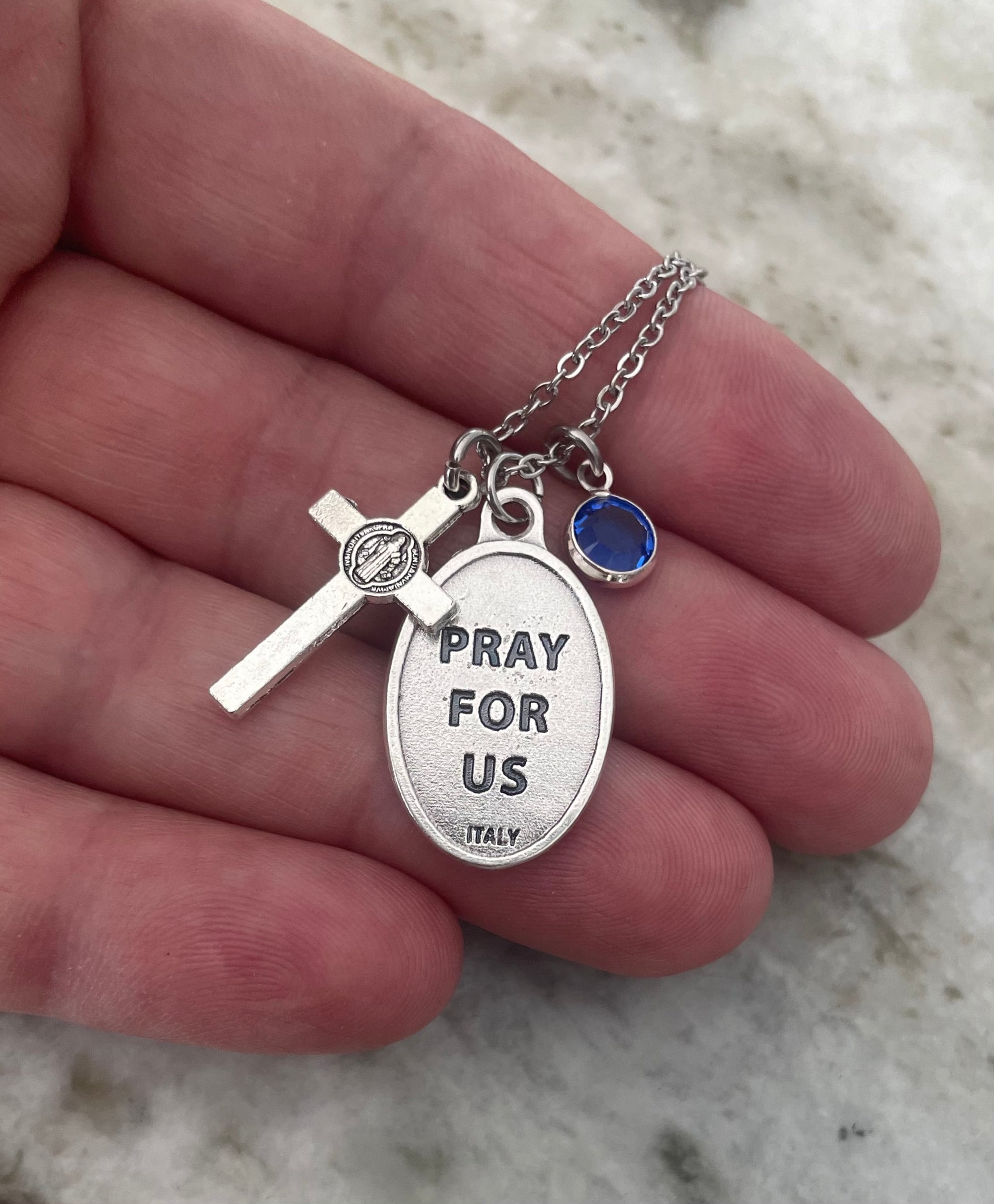 pray for us necklace