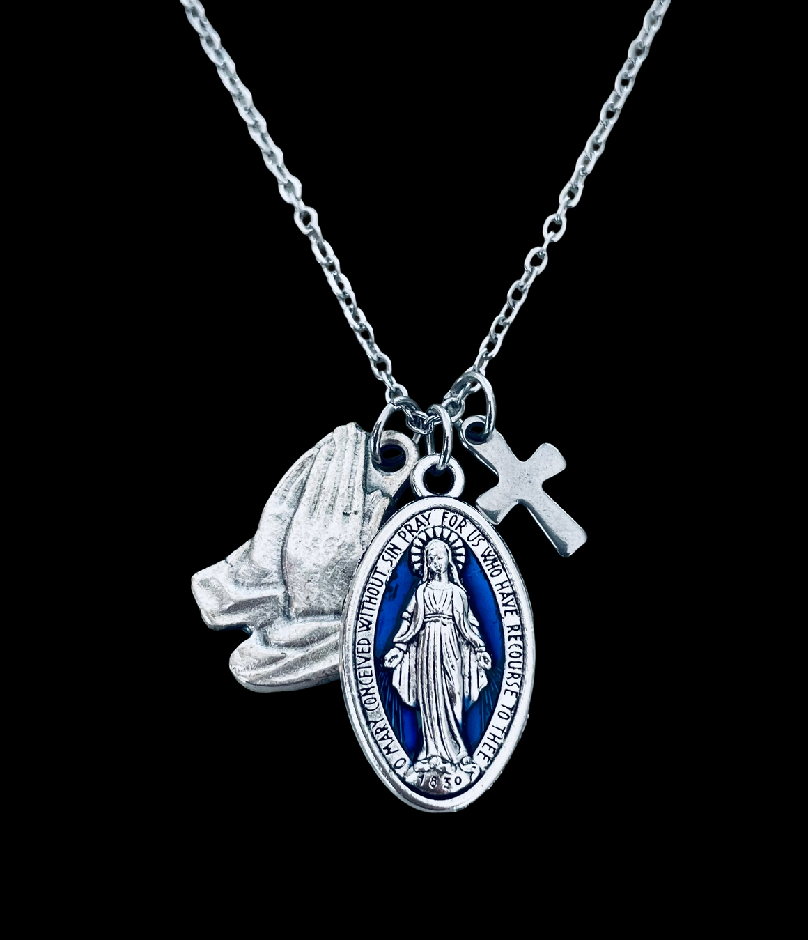 Miraculous Medal Necklace – Virgin Mary Religious Medal | Jules Obsession