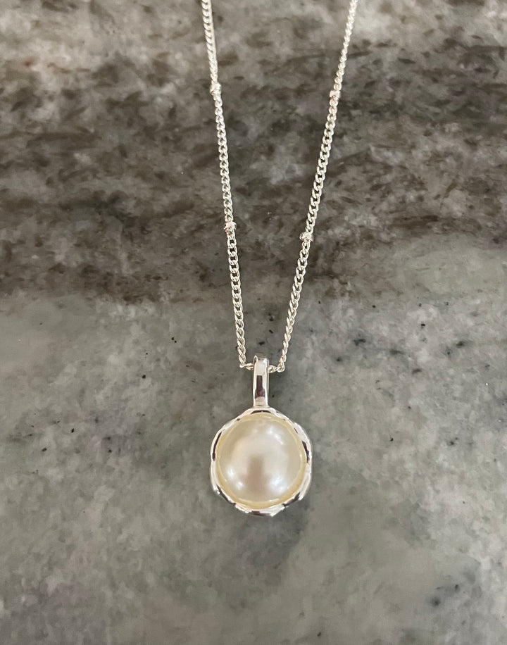 Freshwater Pearl Necklace 925 Sterling Silver 