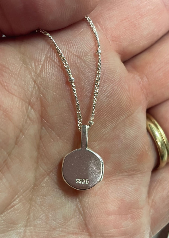 Freshwater Pearl Necklace 925 Sterling Silver Pendant with 16 Inch Chain and Extender