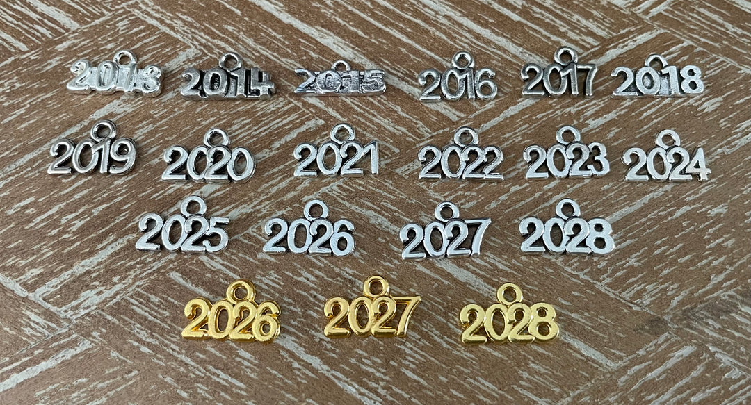 Add a Year Charm to Your Jules Obsession Bracelet | Silver or Gold | 2013–2028
