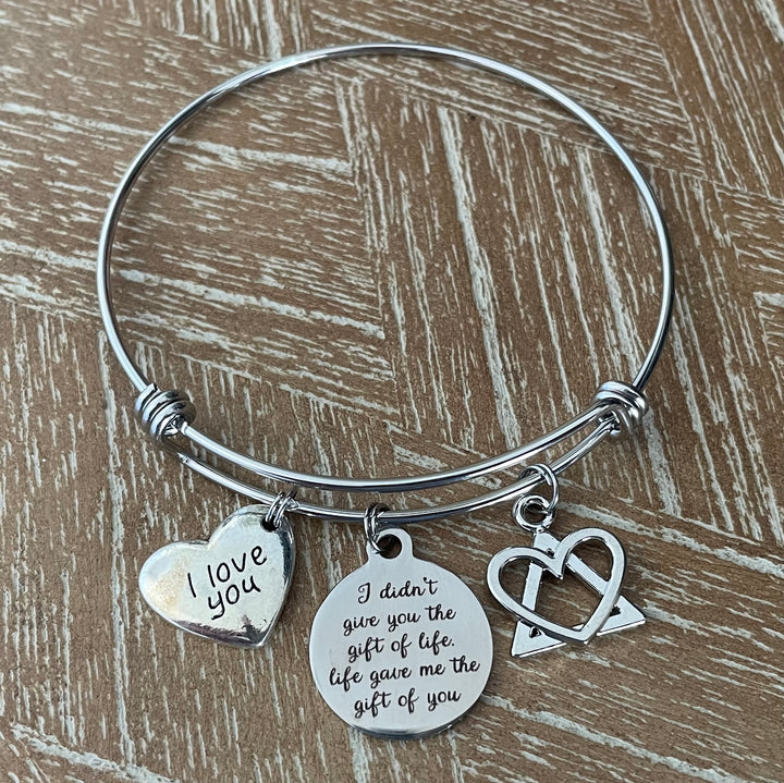 Adoption Bracelet – Gift of You Silver-Tone Charm Bangle