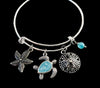Turtle Jewelry Turtle Charm Bracelet 