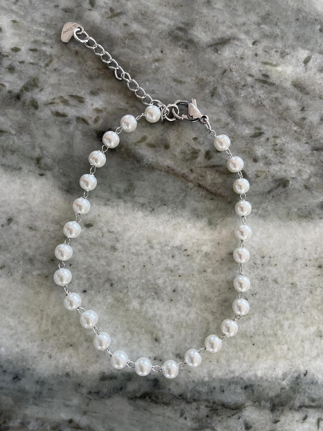 Pearl Anklet Stainless Steel Ankle Bracelet