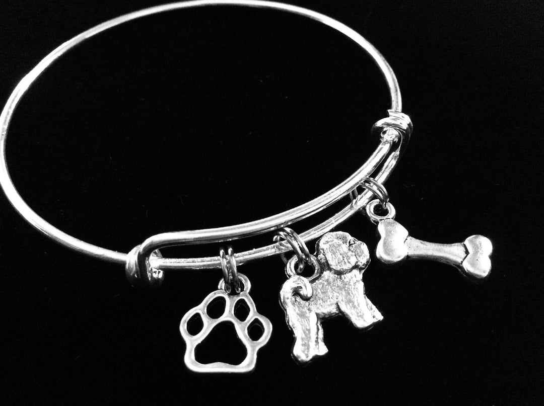Bichon Dog Charm Bracelet Gift for Dog Mom Gifts