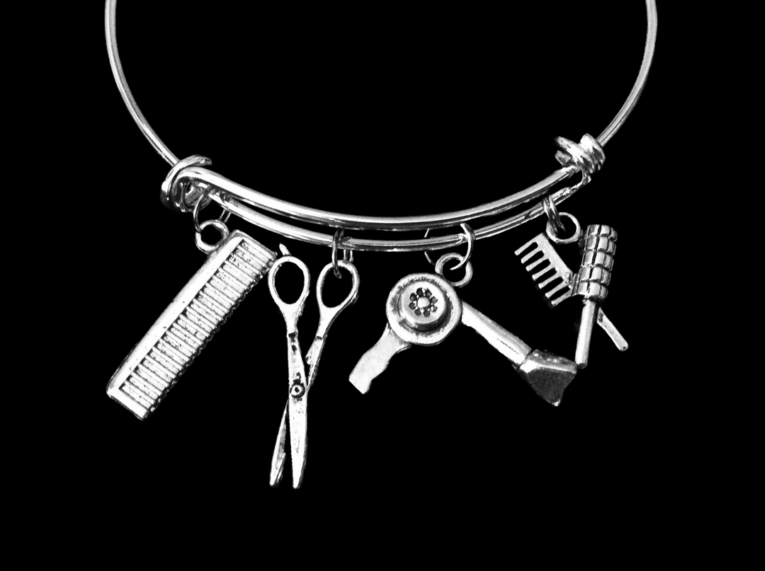 Gifts for Hair stylist Charm Bracelet Gift for   Beautician 