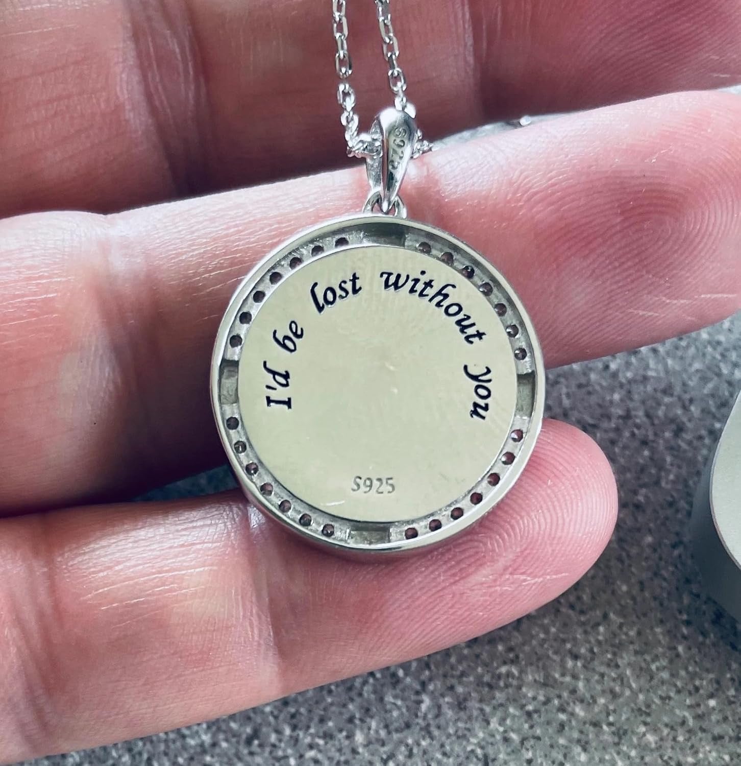 Compass Necklace – Spinning Compass Rose Pendant in 925 Sterling Silver with Blue Opal | Nautical Jewelry, Adventure & Love Gift