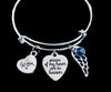 Mom Memorial Pieces of My Heart are in Heaven Memorial Charm Bracelet Adjustable One Size Fits All Gift