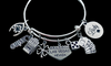 Casino Lovers Themed Charm Bracelet Gift for Gambler