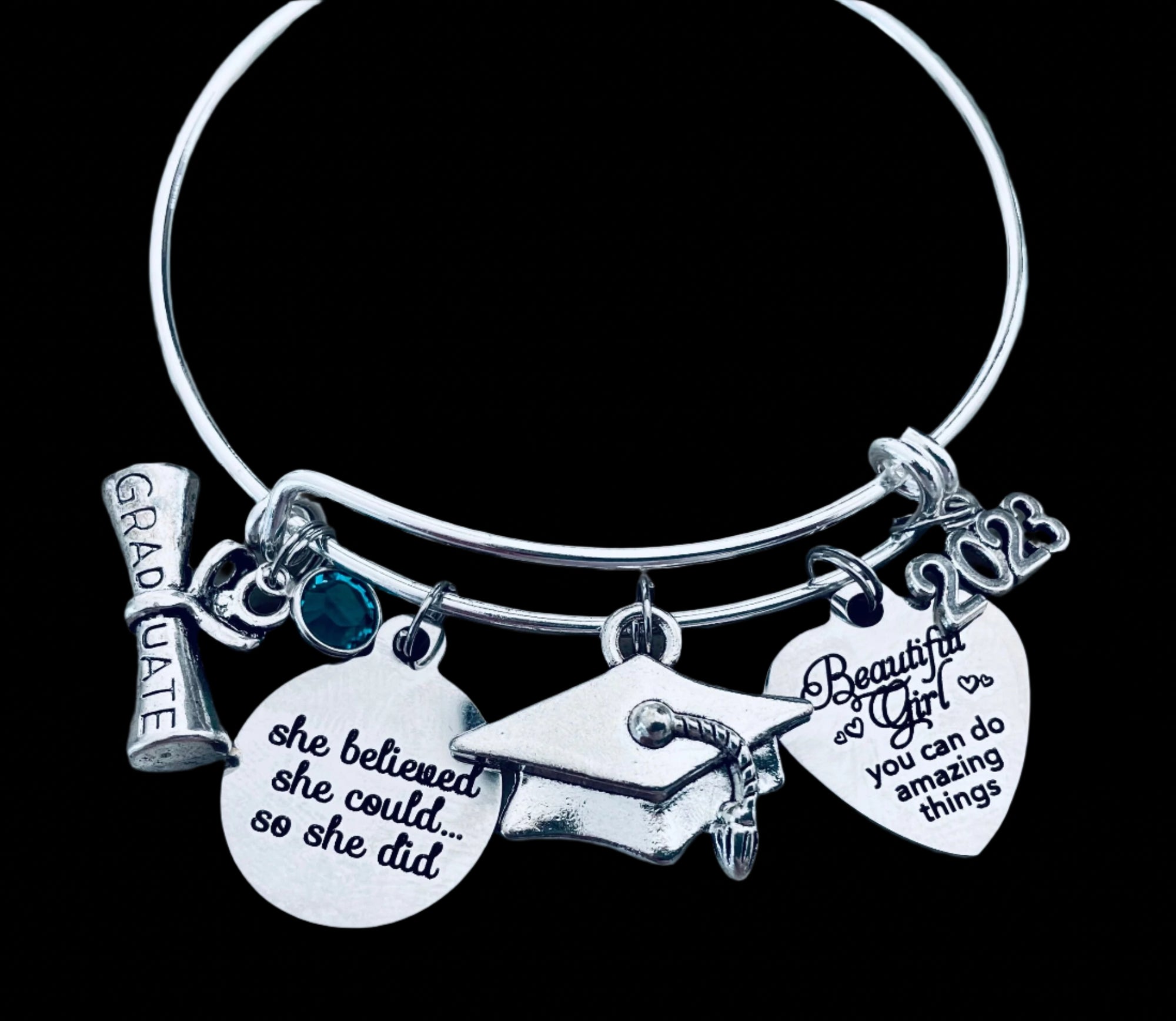 Graduation Gifts for Girls Graduation Jewelry Charm Bracelet with Diploma 