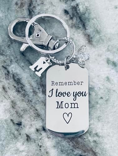 Mom KeyChain Queen Bee Silver Key Ring Crystal Bee Keyring Mom Appreciation Gift