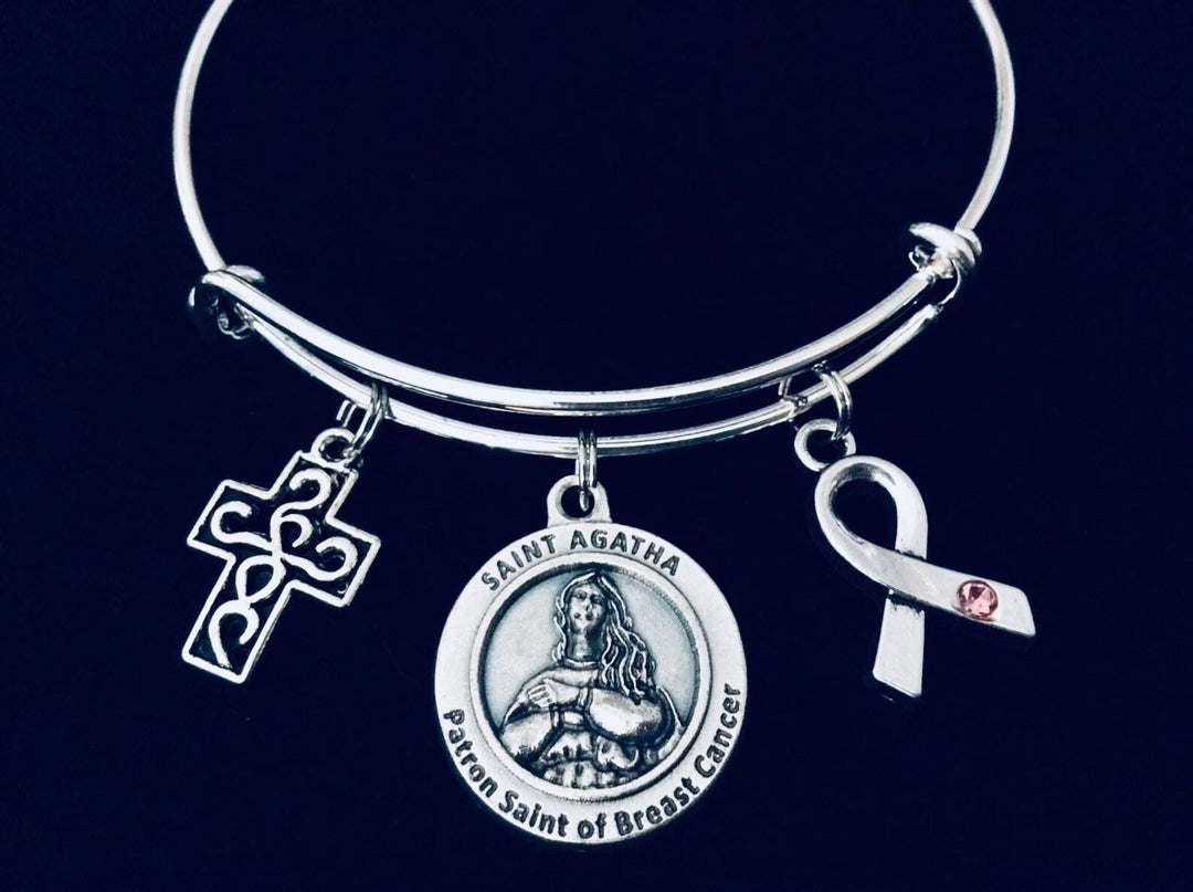 Saint Agatha Medal Jewelry Patron Saint of Breast Cancer