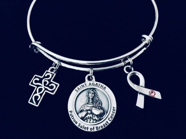 Saint Agatha Medal Jewelry Patron Saint of Breast Cancer
