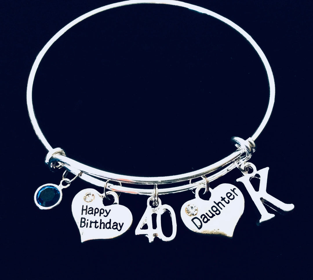 40th Birthday gift for daughter gift from mom to Daughter Charm Bracelet 