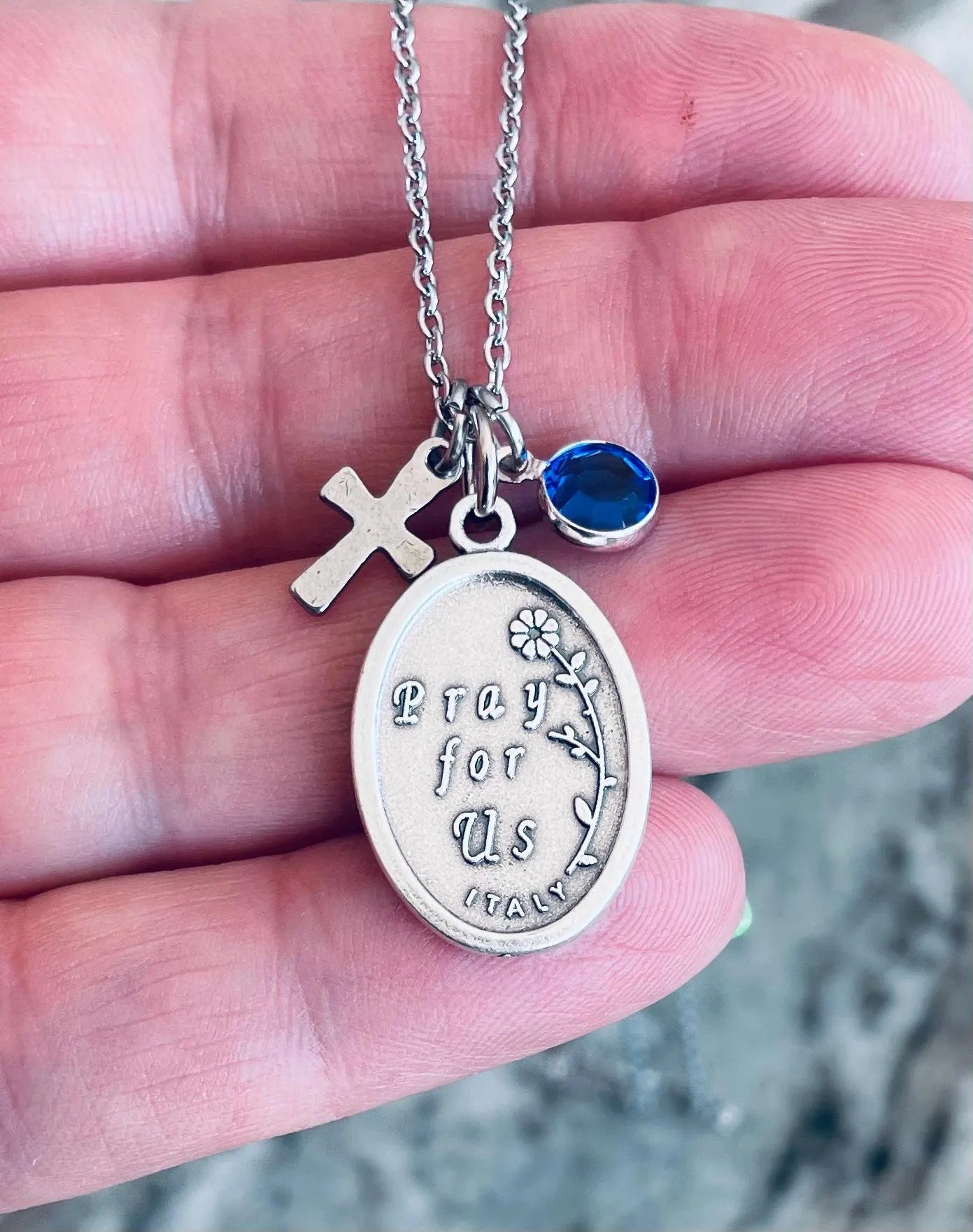 Catholic Saint Dymphna necklace – patron saint of mental health Pray for Us